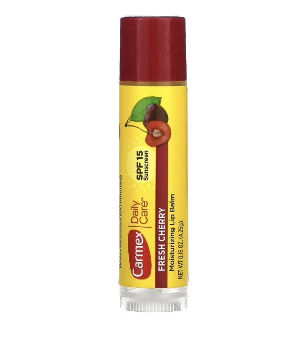 Carmex, Daily Care Moisturizing Lip Balm Fresh Cherry SPF 15 